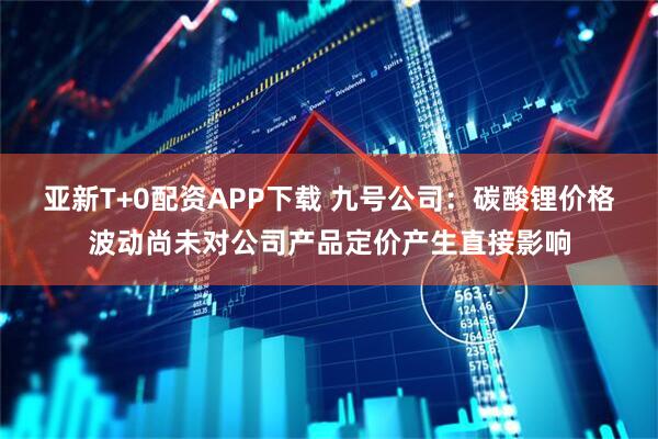 亚新T+0配资APP下载 九号公司：碳酸锂价格波动尚未对公司产品定价产生直接影响